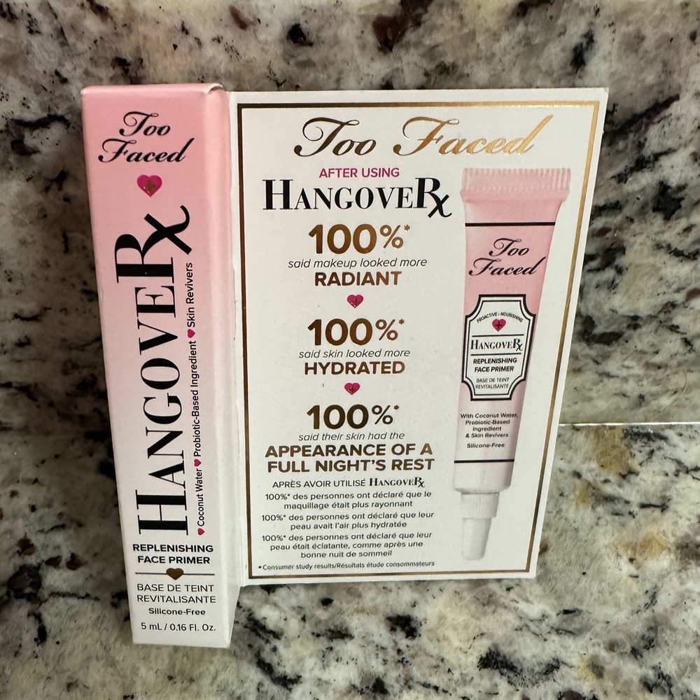 Too Faced Travel Size Hangover Replenishing Face Primer NEW